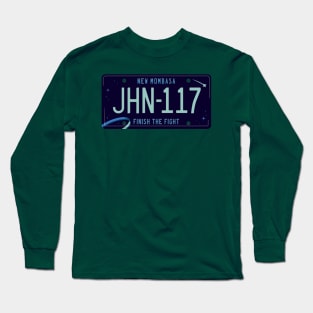 John 117 License Plate Long Sleeve T-Shirt